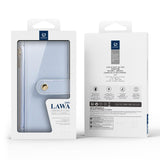 iPhone 17 Air | iPhone 17 Air - DUX DUCIS™ 2-i-1 Læder Etui M. Aftageligt Cover - Blå - DELUXECOVERS.DK