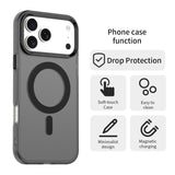iPhone 17 Pro Max | iPhone 17 Pro Max - DeLX™ MagSafe Silikone Cover - Sort/Grå - DELUXECOVERS.DK
