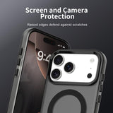 iPhone 17 Pro Max | iPhone 17 Pro Max - DeLX™ MagSafe Silikone Cover - Sort/Grå - DELUXECOVERS.DK