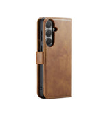 Samsung Galaxy S26 - Vintage 2-i-1 læder etui (aftageligt cover) – Brun – DG.MING™
