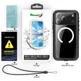 iPhone 17 Pro | iPhone 17 Pro - Redpepper™ IP68 Vandtæt Håndværker Cover - Sort - DELUXECOVERS.DK