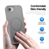 iPhone 16e | iPhone 16e - DUX DUCIS™ MagSafe Silikone Cover - Grå - DELUXECOVERS.DK