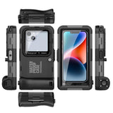 iPhone 14 Plus | iPhone 14 Plus - RedPepper® Vandtæt Etui til Dykning – 15m – Sort - DELUXECOVERS.DK