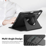 iPad Air 6 11" 2024 | iPad Air 11" (2024/2025/2026) - ArmorCase™ Full Håndværker - Sort - DELUXECOVERS.DK
