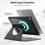iPad 7/8/9 | iPad 10.2" 7/8/9 (2019/2020/2021) - ArmorCase™ Full Håndværker - Sort - DELUXECOVERS.DK