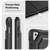 iPad 7/8/9 | iPad 10.2" 7/8/9 (2019/2020/2021) - ArmorCase™ Full Håndværker - Sort - DELUXECOVERS.DK
