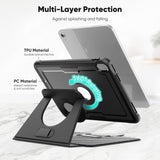 iPad 10.9" (2022) | iPad 11" (2025) / iPad 10.9" (2022) - ArmorCase™ Full Håndværker - Sort - DELUXECOVERS.DK