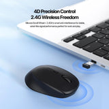 DUX DUCIS® | Ergonomisk 2.4GHz Trådløs Mus - Sort