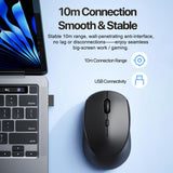 DUX DUCIS® | Ergonomisk 2.4GHz Trådløs Mus - Sort