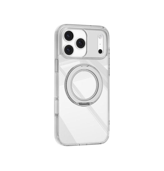 iPhone 18 Pro - MagStand Silikone Cover - Gennemsigtig