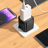 Gadgets | Global Rejse Adapter til 200+ lande og territorier - hoco™ - DELUXECOVERS.DK