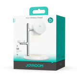 Magnetisk 4-i-1 Hurtigoplader med Natlampe | 15W Qi2 - Hvid