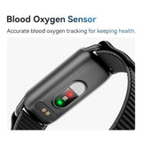 SmartWatch | Smart Aktivitetsarmbånd TFT-skærm og Pulsmåling - Runmefit App - Sort - DELUXECOVERS.DK