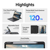 iPad Air 6 11" 2024 | iPad Air 11" (2024/2025/2026) - Bluetooth tastatur-cover – Sort – DUX DUCIS™ - DELUXECOVERS.DK