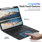 iPad Air 6 11" 2024 | iPad Air 11" (2024/2025/2026) - Bluetooth tastatur-cover – Sort – DUX DUCIS™ - DELUXECOVERS.DK