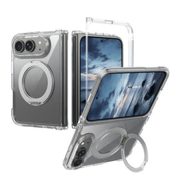 iPhone Duo - DeLX™ MagSafe Stander Cover - Gennemsigtig