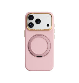 iPhone 18 Pro Max | iPhone 18 Pro Max - ABEEL™ AirStand Cover m. MagSafe Ring - Pink - DELUXECOVERS.DK