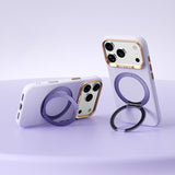 iPhone 18 Pro | iPhone 18 Pro - ABEEL™ AirStand Cover m. MagSafe Ring - Lilla - DELUXECOVERS.DK