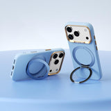 iPhone 18 Pro | iPhone 18 Pro - ABEEL™ AirStand Cover m. MagSafe Ring - Sky Blue - DELUXECOVERS.DK