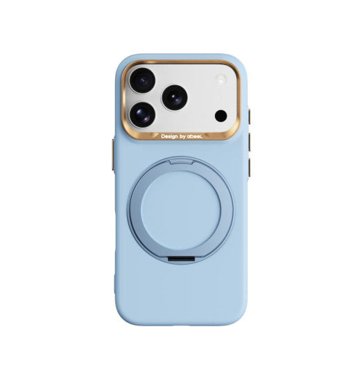 iPhone 18 Pro | iPhone 18 Pro - ABEEL™ AirStand Cover m. MagSafe Ring - Sky Blue - DELUXECOVERS.DK