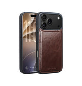iPhone 18 Pro Max - QIALINO® Ægte Læder cover M. MagSafe - Brun