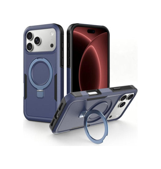 iPhone 18 Pro - REALIKE™ Pro MagSafe Håndværker Cover - Blå