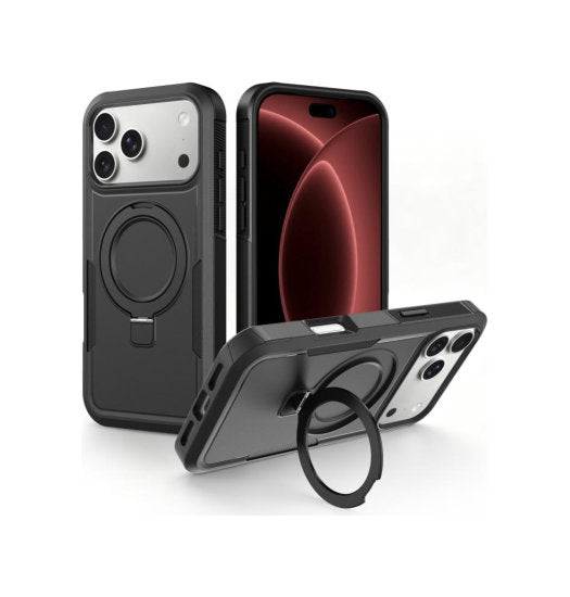 iPhone 18 Pro Max - REALIKE™ Pro MagSafe Håndværker Cover - Sort