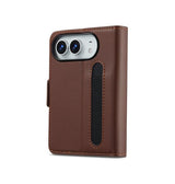 iPhoneDuo | iPhone Duo – LC.IMEEKE™ Vegan Læder Etui / Pung - Brun - DELUXECOVERS.DK
