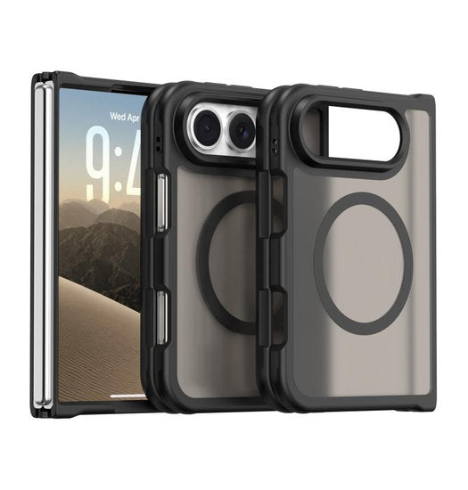 iPhone Duo - Frosted MagSafe Cover - Sort