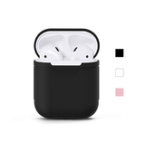 Airpods 1/2 | AirPods (1/2) | DeLX Premium Silikone Cover - Sort - DELUXECOVERS.DK