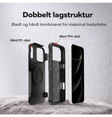 iPhone 17 Pro Max | iPhone 17 Pro Max - Redpepper™ Håndværker Cover M. Magsafe - Sort - DELUXECOVERS.DK