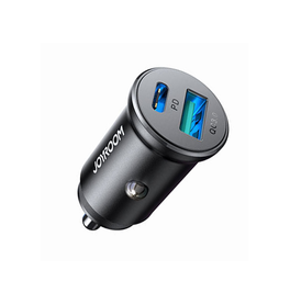 USB oplader | JOYROOM™ | Bil Oplader USB-A / USB-C - 30W - Sort - DELUXECOVERS.DK