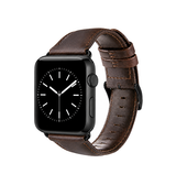 Apple Watch 38-42mm | Apple Watch (38/40/SE/41/42mm) - ICECASE™ Retro Ægte Læder Urrem - Brun - DELUXECOVERS.DK