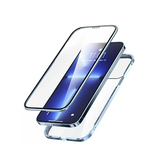 iPhone 15 Plus | iPhone 15 Plus - MagGuard™ 360 Magnetisk Cover M. Hærdet glas - Sierra Blue - DELUXECOVERS.DK