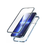 iPhone 14 Max | iPhone 14 Plus - Full 360⁰ Cover Magnetisk m. Beskyttelseglas - Sierra Blue - DELUXECOVERS.DK