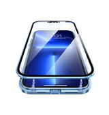 iPhone 14 Pro | iPhone 14 Pro - Full 360⁰ Cover Magnetisk m. Beskyttelseglas - Sierra Blue - DELUXECOVERS.DK