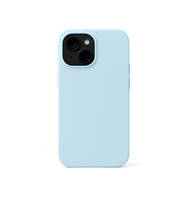 iPhone 15 - DeLX™ Pastel Silikone Cover - Mineral Blue