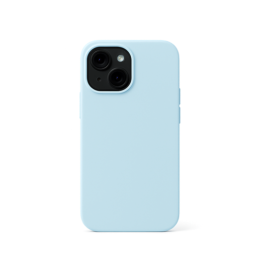 iPhone 15 Plus - DeLX™ Pastel Silikone Cover - Mineral Blue