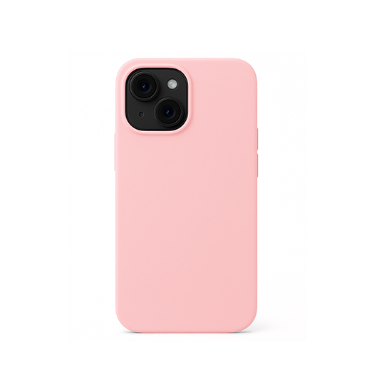 iPhone 15 - DeLX™ Pastel Silikone Cover - Blush Pink