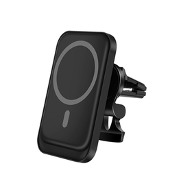 Mobilholder | Trådløs MagSafe Oplader til Bilen - 15W - Sort - DELUXECOVERS.DK