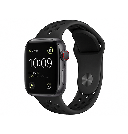 Apple Watch 42-49mm | Apple Watch (42/44/SE/45/46/49mm) - 4Run™ Silikone Løbe Sportsrem - Sort - DELUXECOVERS.DK