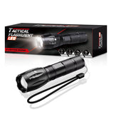 Lommelygte | Kraftig G800 Lommelygte - 1000 Lumen med Zoom og Lang Rækkevidde - DELUXECOVERS.DK