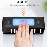 Vækkeur M. RGB Temperatur- og Fugtighedsvisning