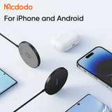 Ladestation / Trådløs oplader | Trådløs Hurtig Oplader til iPhone - MagSafe Kompatibel - Mcdodo™ - DELUXECOVERS.DK