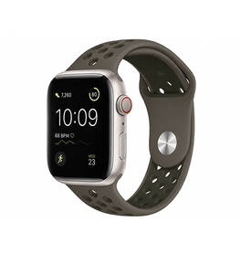 Apple Watch 42-49mm | Apple Watch (42/44/SE/45/46/49mm) - 4Run™ Silikone Løbe Sportsrem - Mørkegrå - DELUXECOVERS.DK