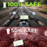 Mobilholder til Cykel / Motorcykel - Justerbar  - 4.7"- 7" - LISEN™