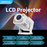 Smart Projektor 4K  - WIfi, bluetooth, HDMI & USB - IHOMELIFE™ - Hvid