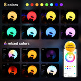 Smart Wake-up Lampe M. APP, Natlys og Solopgangseffekt