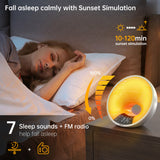 Smart Wake-up Lampe M. APP, Natlys og Solopgangseffekt