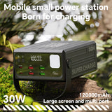 Powerbank | JOKO® | Stor kapacitet Powerbank 120.000 mAh | 22,5W hurtig opladning, bærbar oplader – Sort - DELUXECOVERS.DK